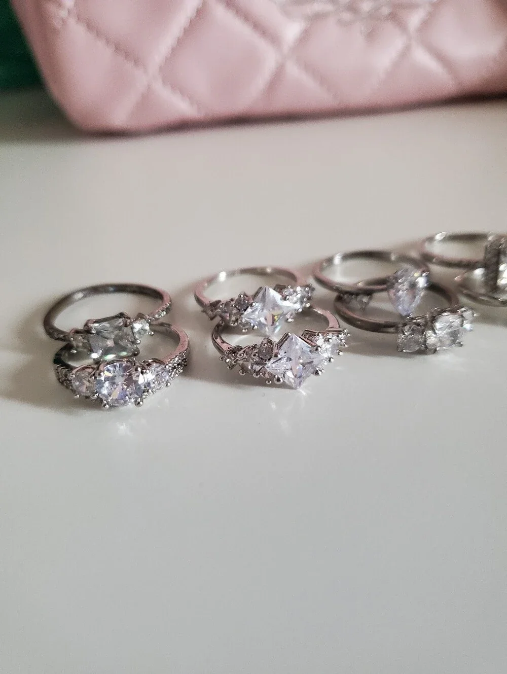 13 Charmed Aroma Silver Rings - Picture 2 of 5